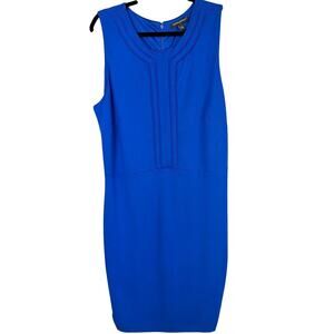 Banana Republic Cobalt Blue Sleeveless Sheath Dress 14